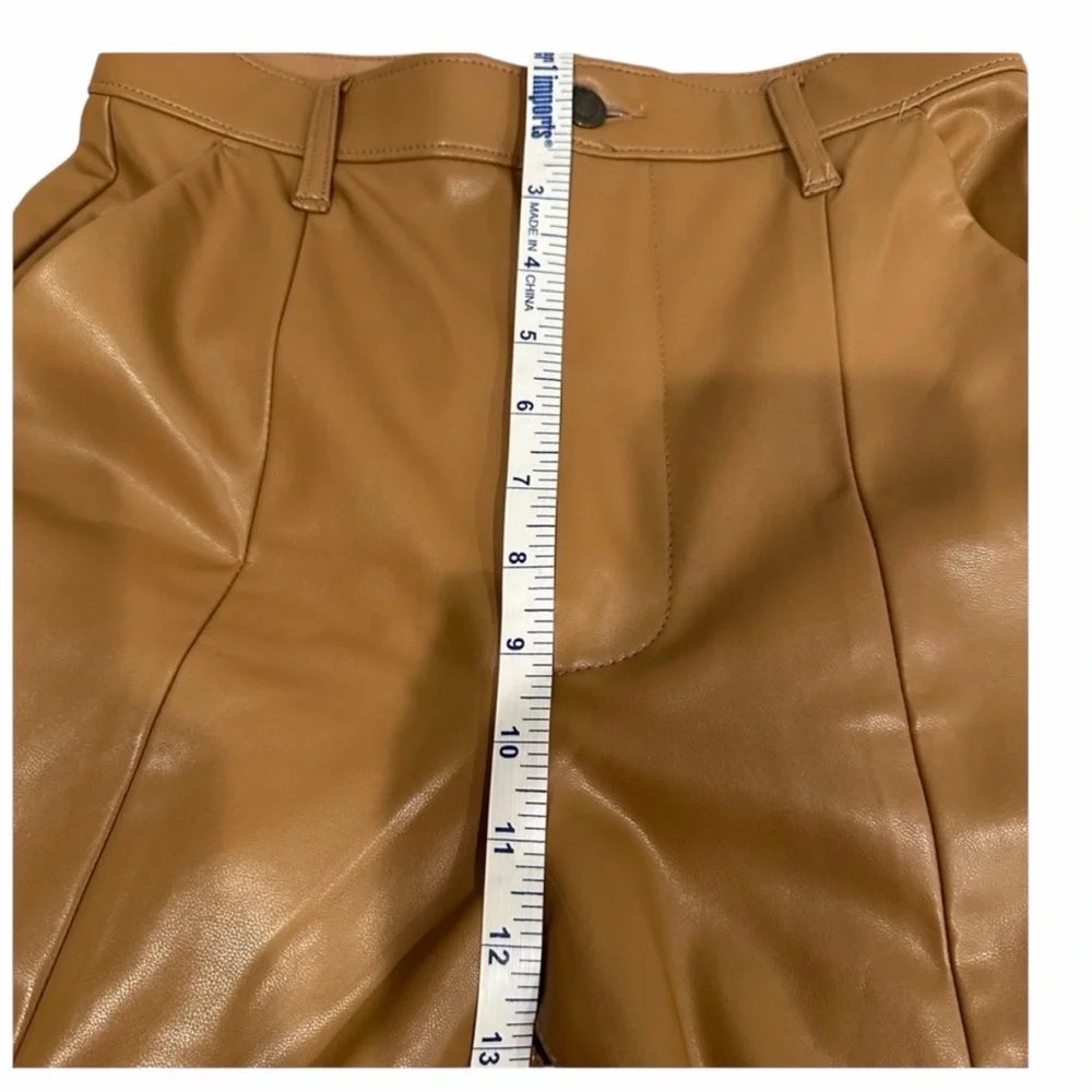 Abercrombie & Fitch Ultra High Rise Faux Leather Pants Women’s 27/4 Caramel
